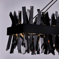 13.5'' Glacier 1 Light Black Nickel Linear Pendant