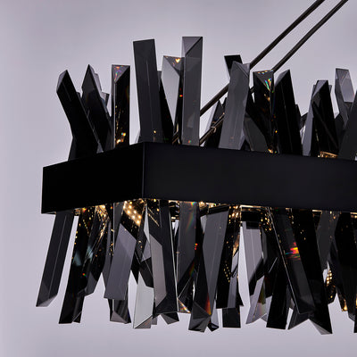 13.5'' Glacier 1 Light Black Nickel Linear Pendant