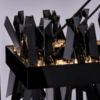 13.5'' Glacier 1 Light Black Nickel Linear Pendant