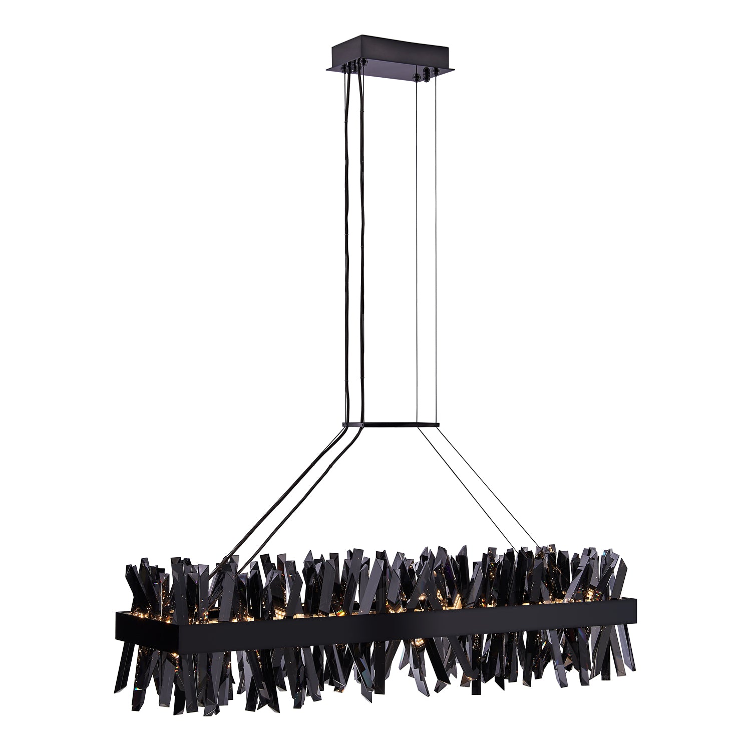 13.5'' Glacier 1 Light Black Nickel Linear Pendant