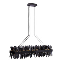 13.5'' Glacier 1 Light Black Nickel Linear Pendant