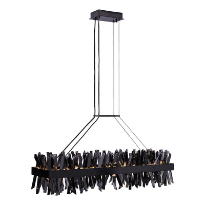 13.5'' Glacier 1 Light Black Nickel Linear Pendant