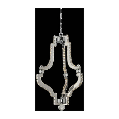 70'' Cambria 1 Light Chrome Pendant