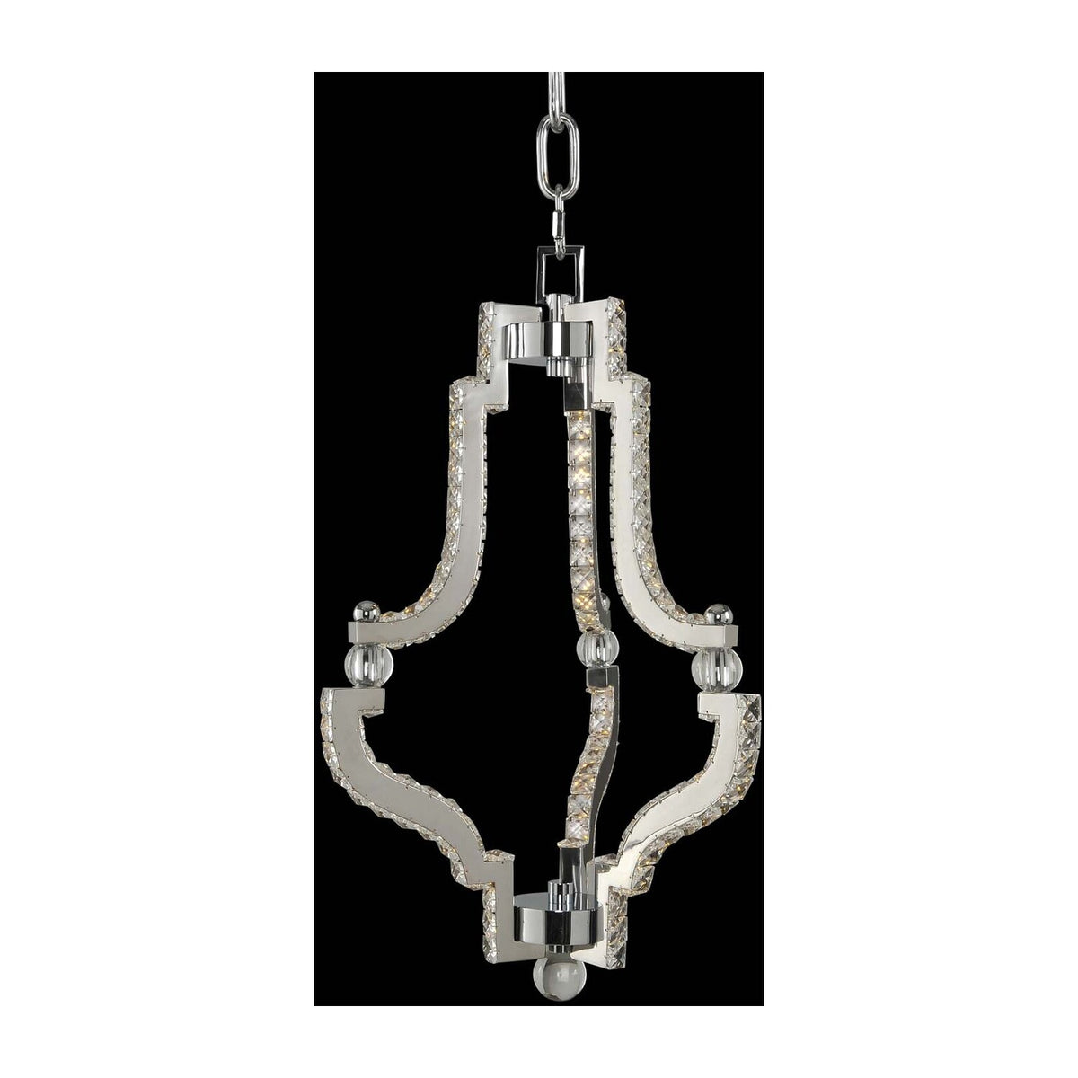 70'' Cambria 1 Light Chrome Pendant