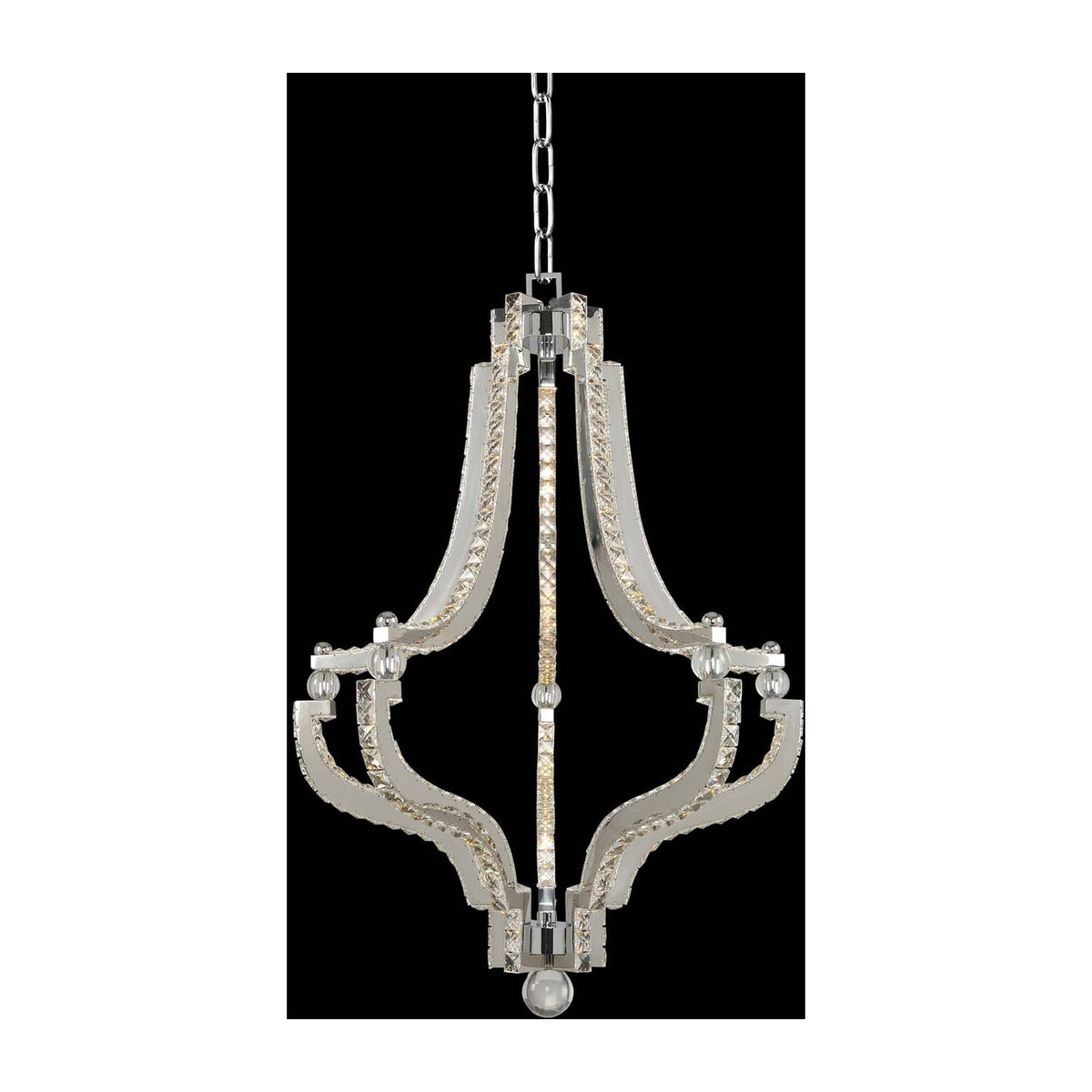 78'' Cambria 1 Light Chrome Pendant