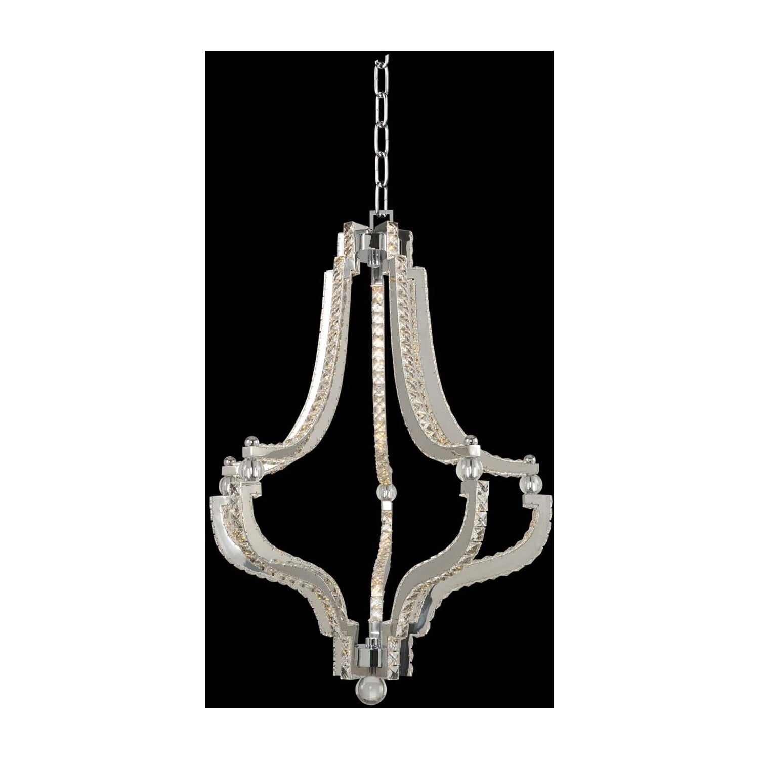 78'' Cambria 1 Light Chrome Pendant