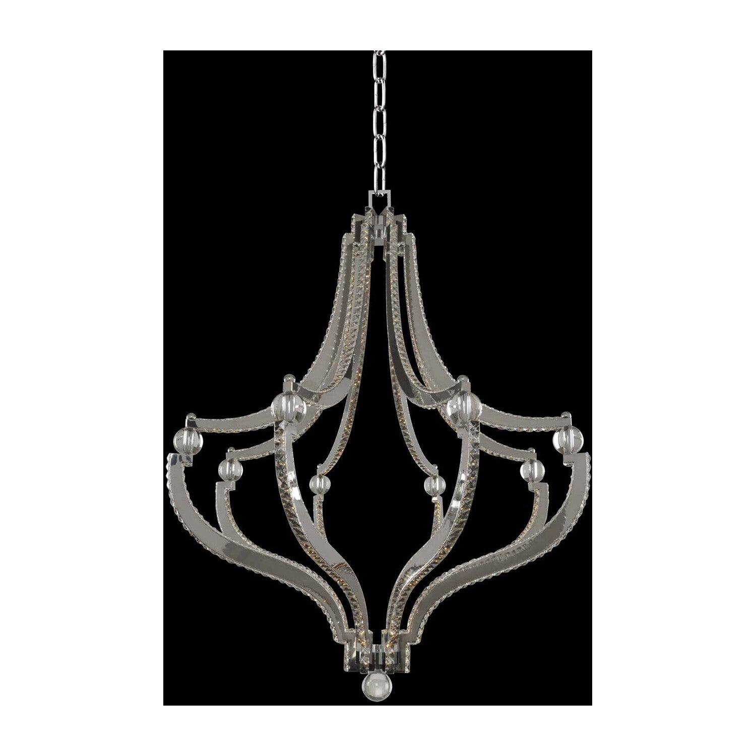 142'' Cambria 1 Light Chrome Chandelier