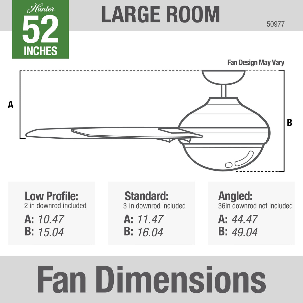 52 inch Sotto Fresh White Ceiling Fan with LED Light Kit and Handheld Remote
