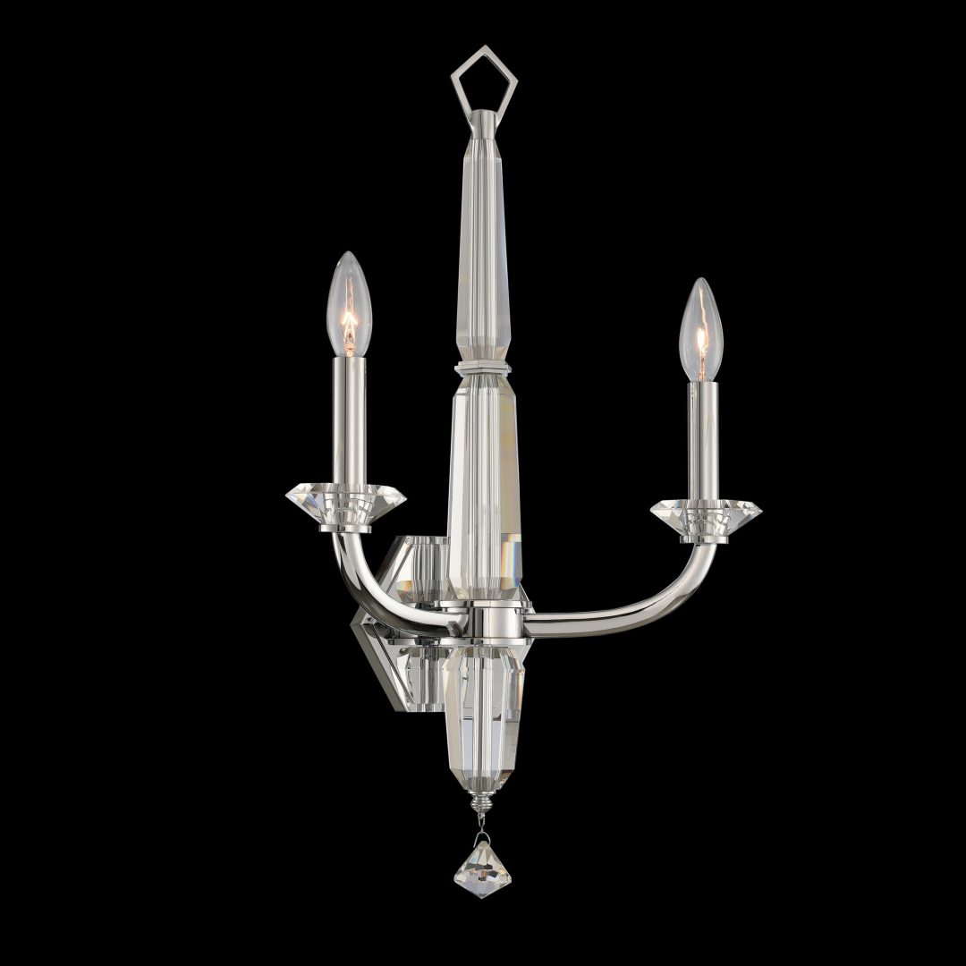 14'' Palermo 2 Light Chrome Wall Sconce