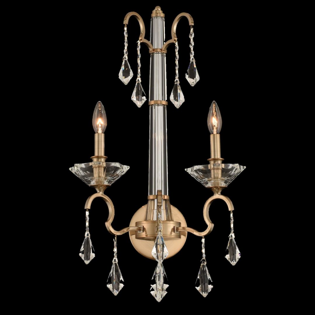 14.5'' Valencia 2 Light Brushed Champagne Gold Wall Sconce
