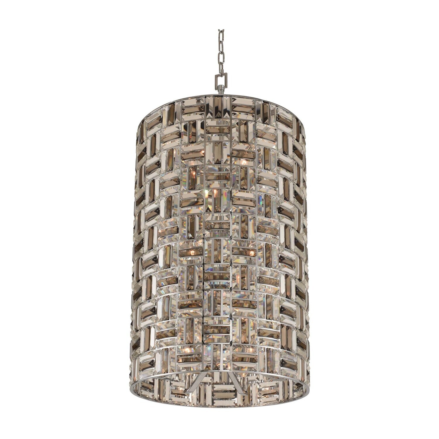 45'' Modello 18 Light Chrome Tiered Chandelier