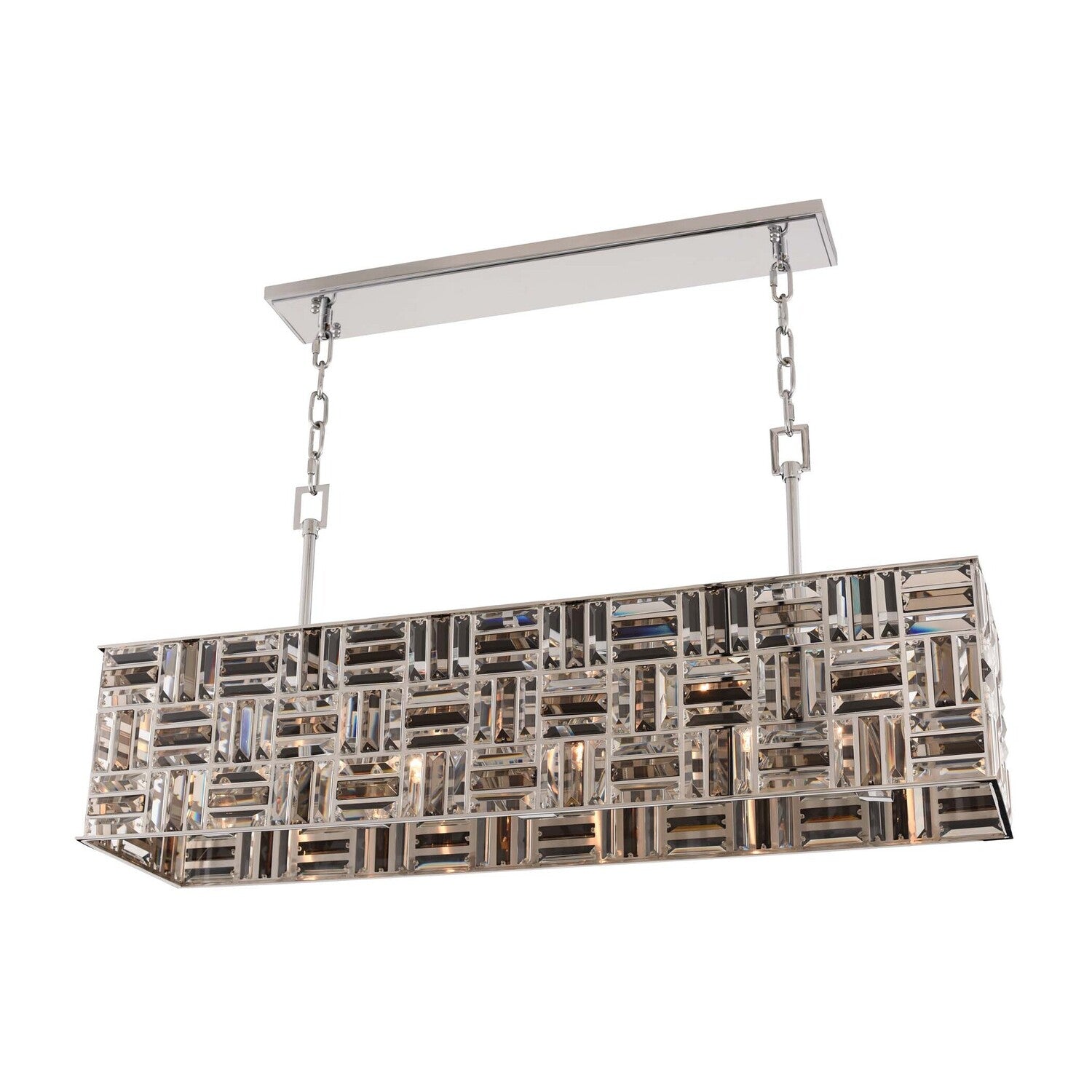 9'' Modello 5 Light Chrome Linear Pendant