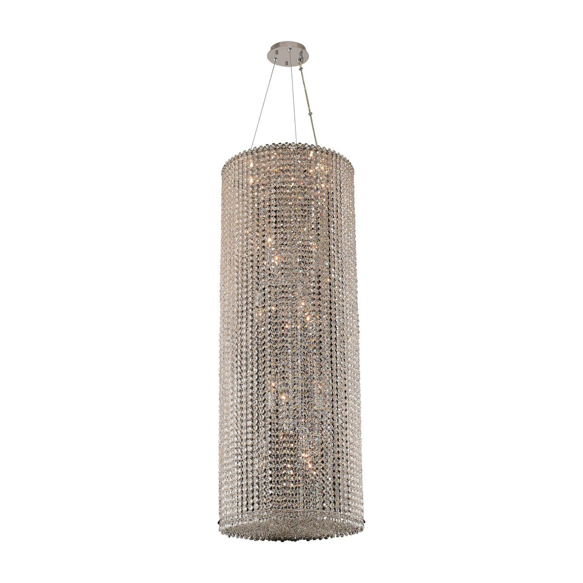 49'' Torre 18 Light Chrome Chandelier