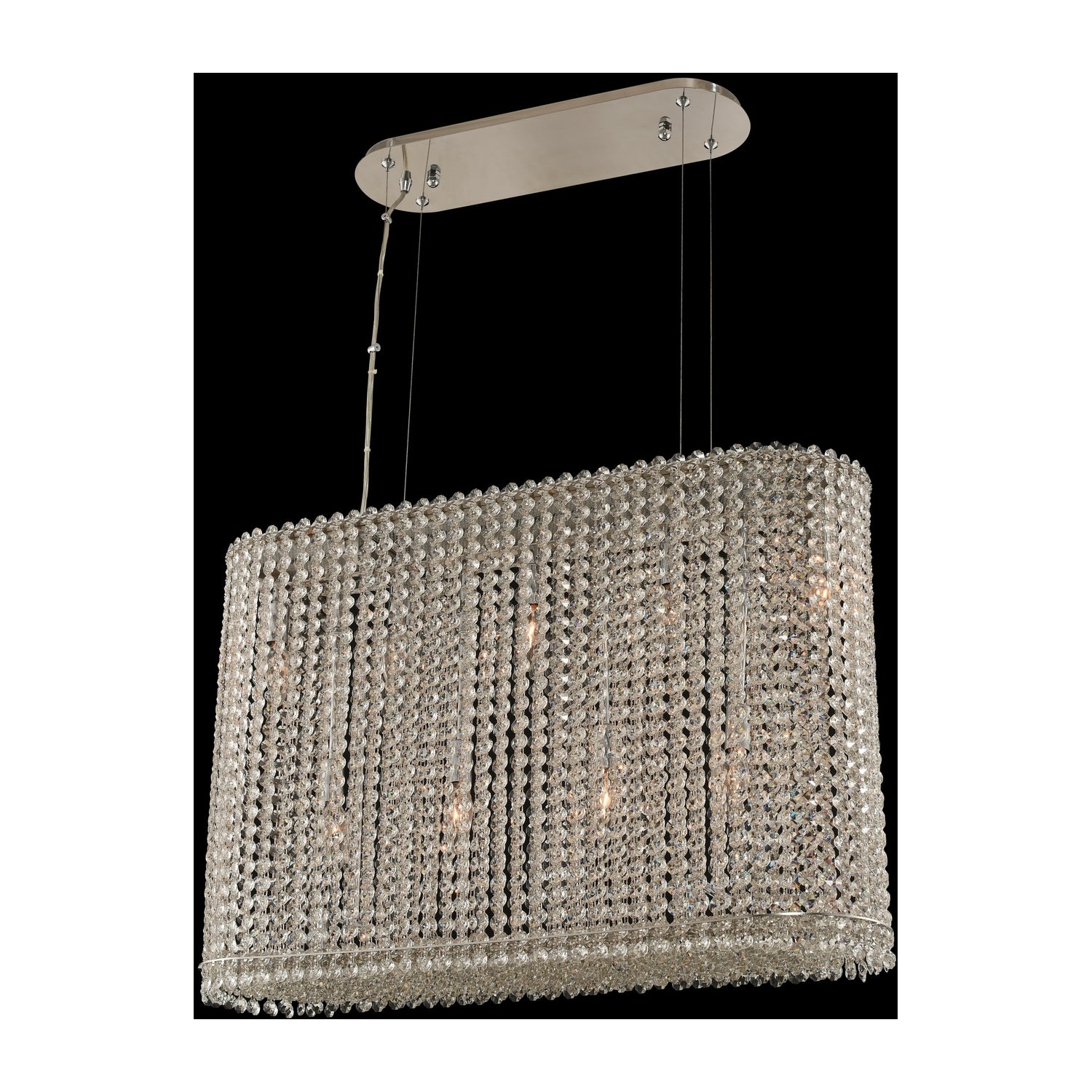 20'' Torre 9 Light Chrome Linear Pendant