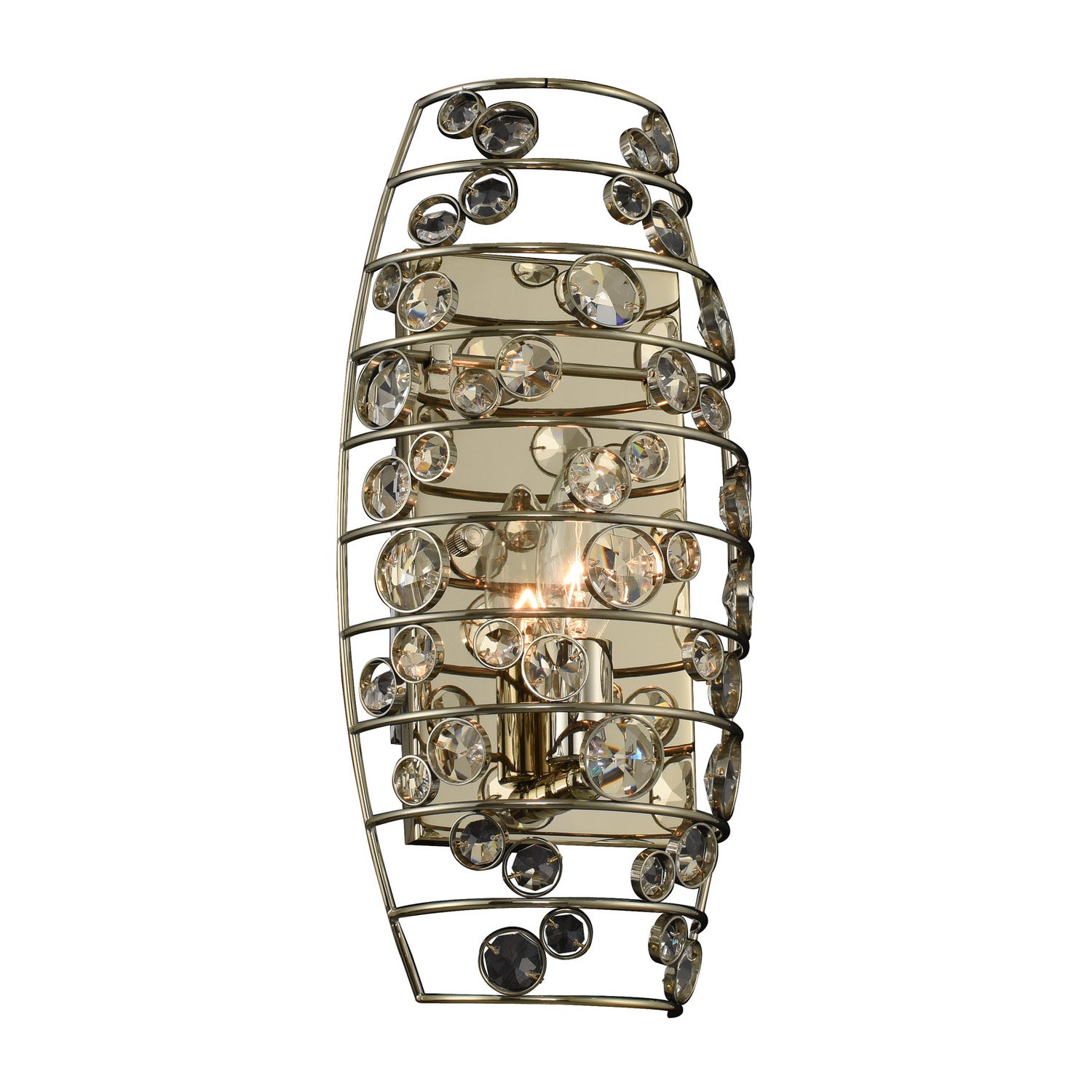 7'' Gemini 1 Light Champagne Gold Wall Sconce