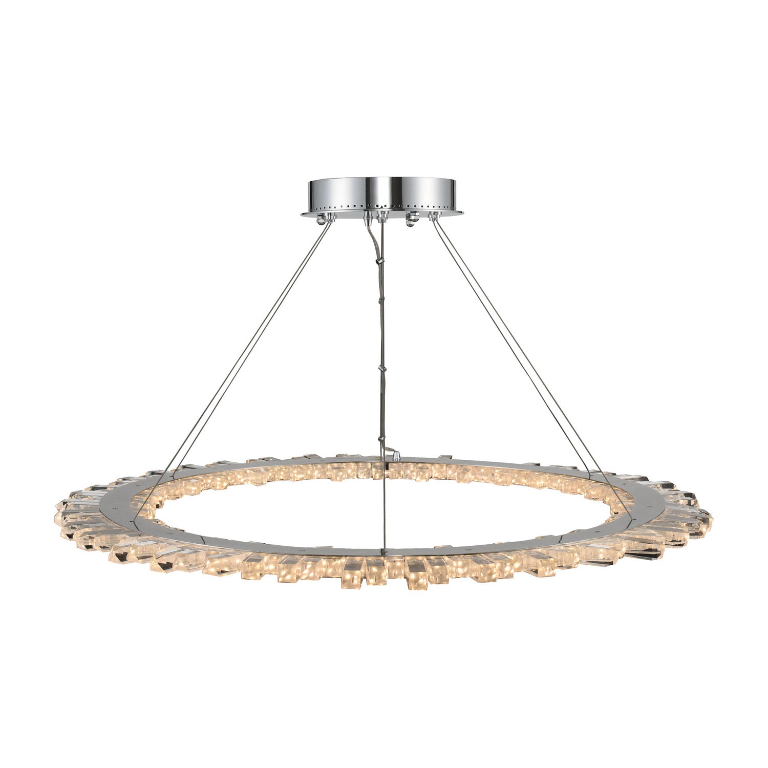 20'' Quasar 1 Light Chrome Chandelier