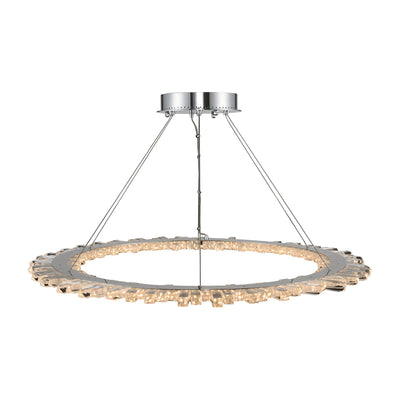 20'' Quasar 1 Light Chrome Chandelier