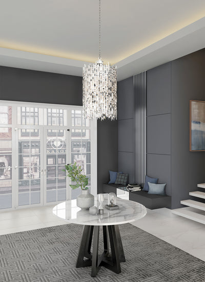 36'' Fonseca 8 Light Chrome Chandelier