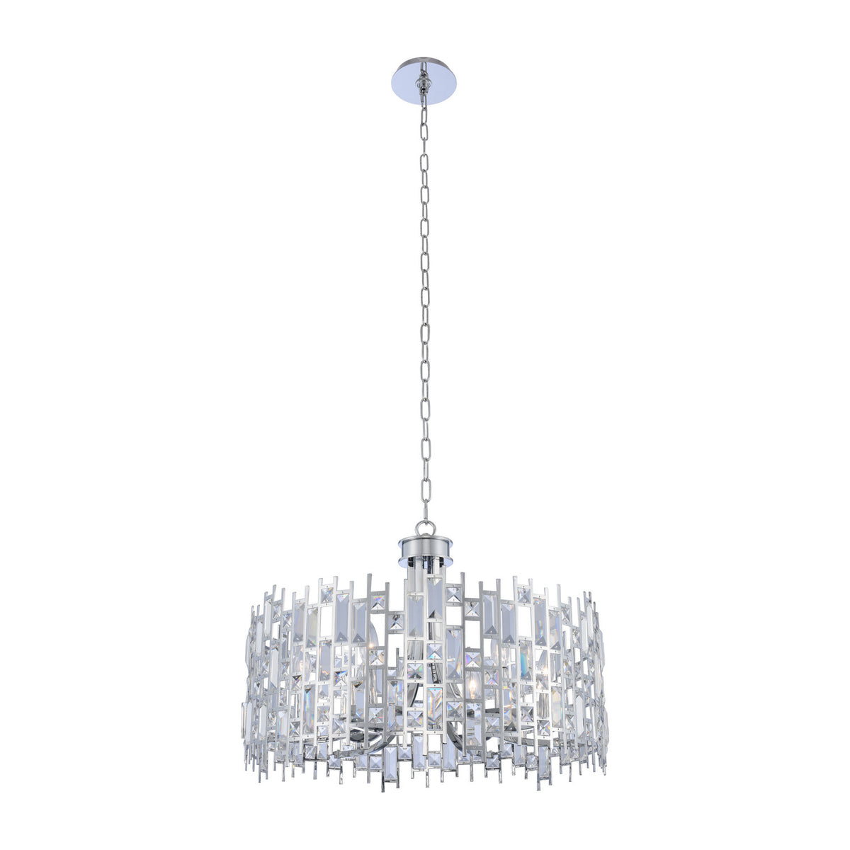 19'' Fonseca 6 Light Chrome Pendant