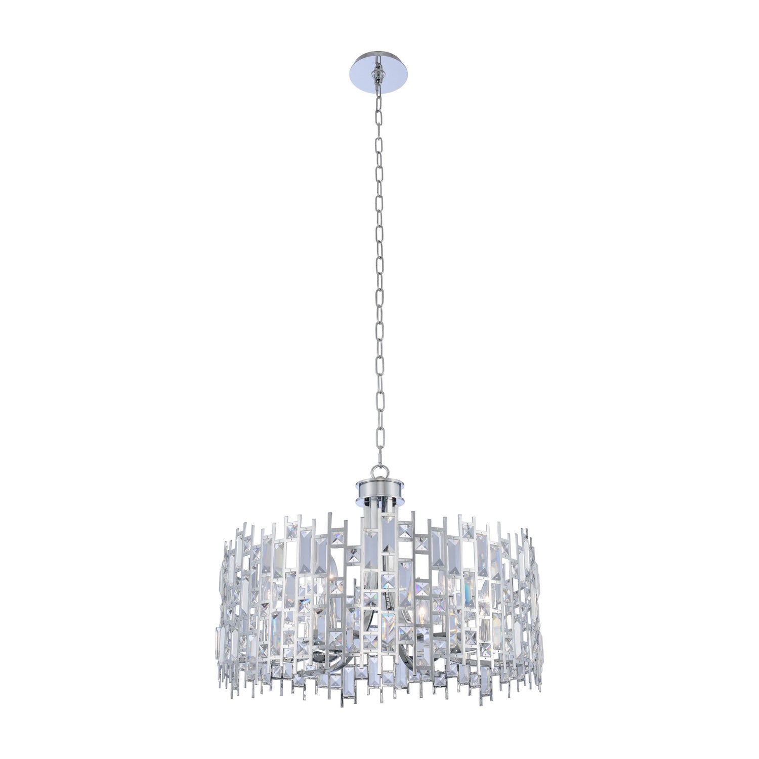 19'' Fonseca 6 Light Chrome Pendant