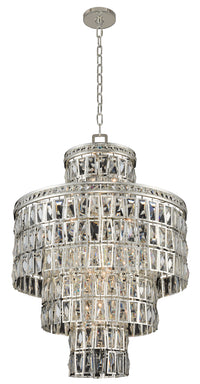 34'' Kasturi 13 Light Silver Pendant