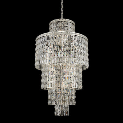 58'' Kasturi 22 Light Silver Chandelier