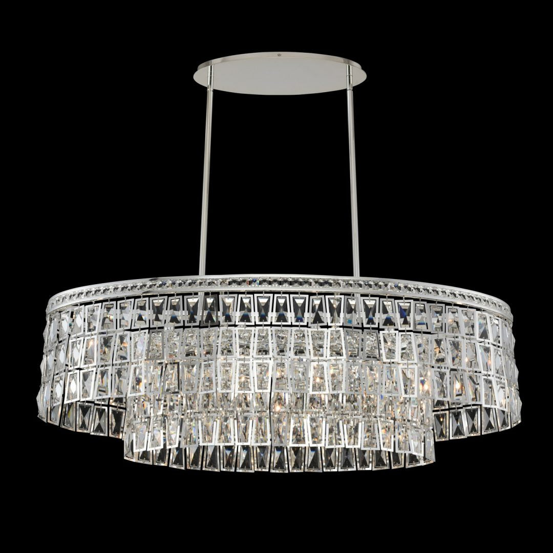 15'' Kasturi 6 Light Silver Linear Pendant
