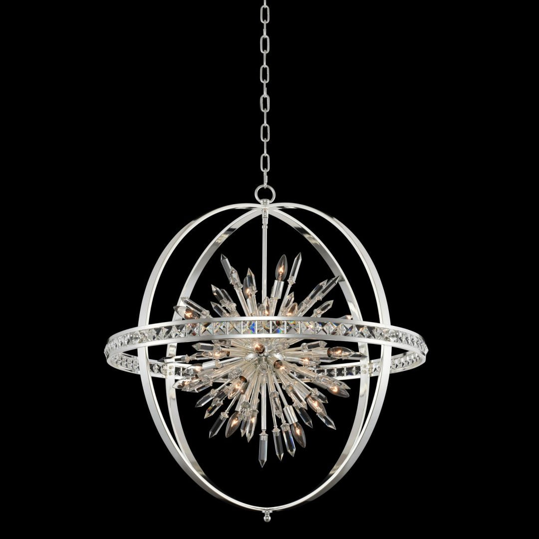 37'' Angelo 24 Light Silver Chandelier