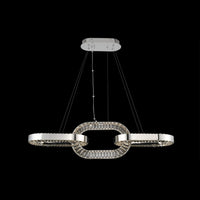 20'' Catena 1 Light Chrome Linear Pendant