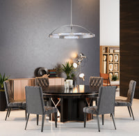 9.5'' Athena 1 Light Polished Nickel Chandelier