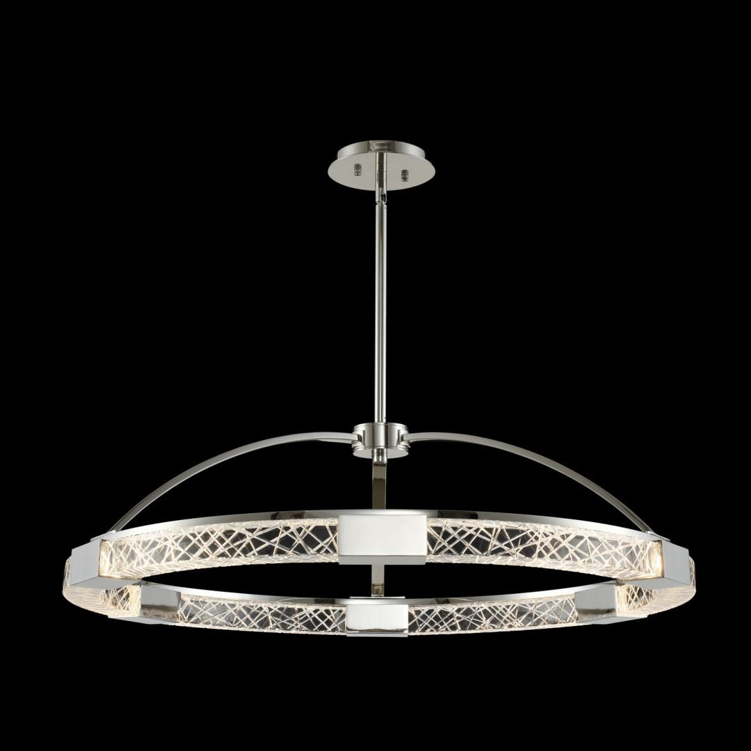 9.5'' Athena 1 Light Polished Nickel Chandelier