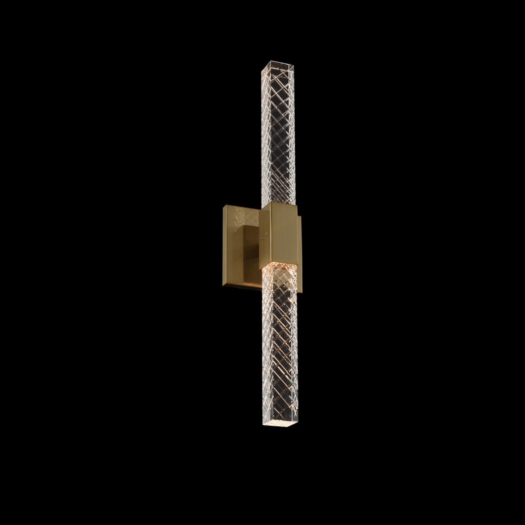 5'' Apollo 2 Light Brushed Champagne Gold Wall Sconce