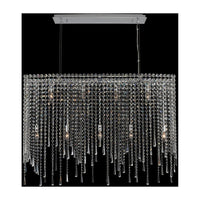42'' Gocce 9 Light Chrome Linear Pendant