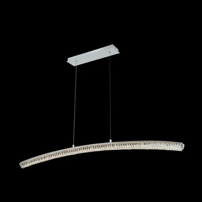 6'' Aries 1 Light Chrome Linear Pendant
