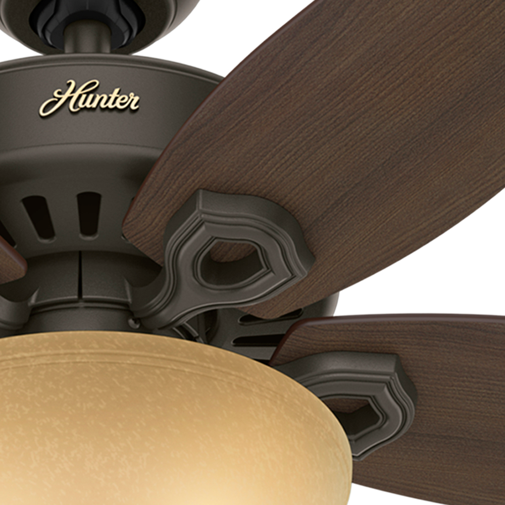 42 inch Builder New Bronze Ceiling Fan with LED Light Kit and Pull Chain