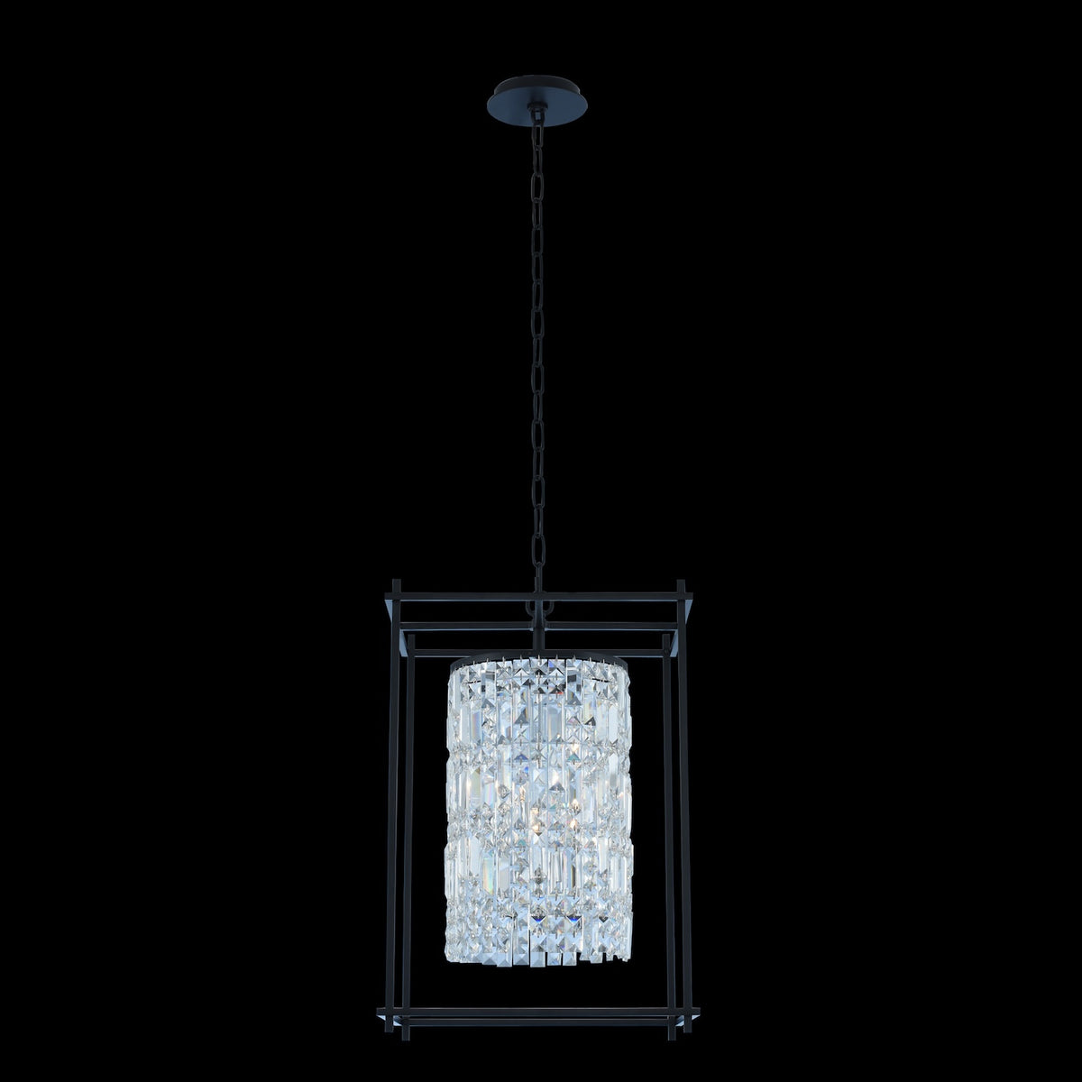24'' Joni 4 Light Matte Black (fluorocarbon) Pendant