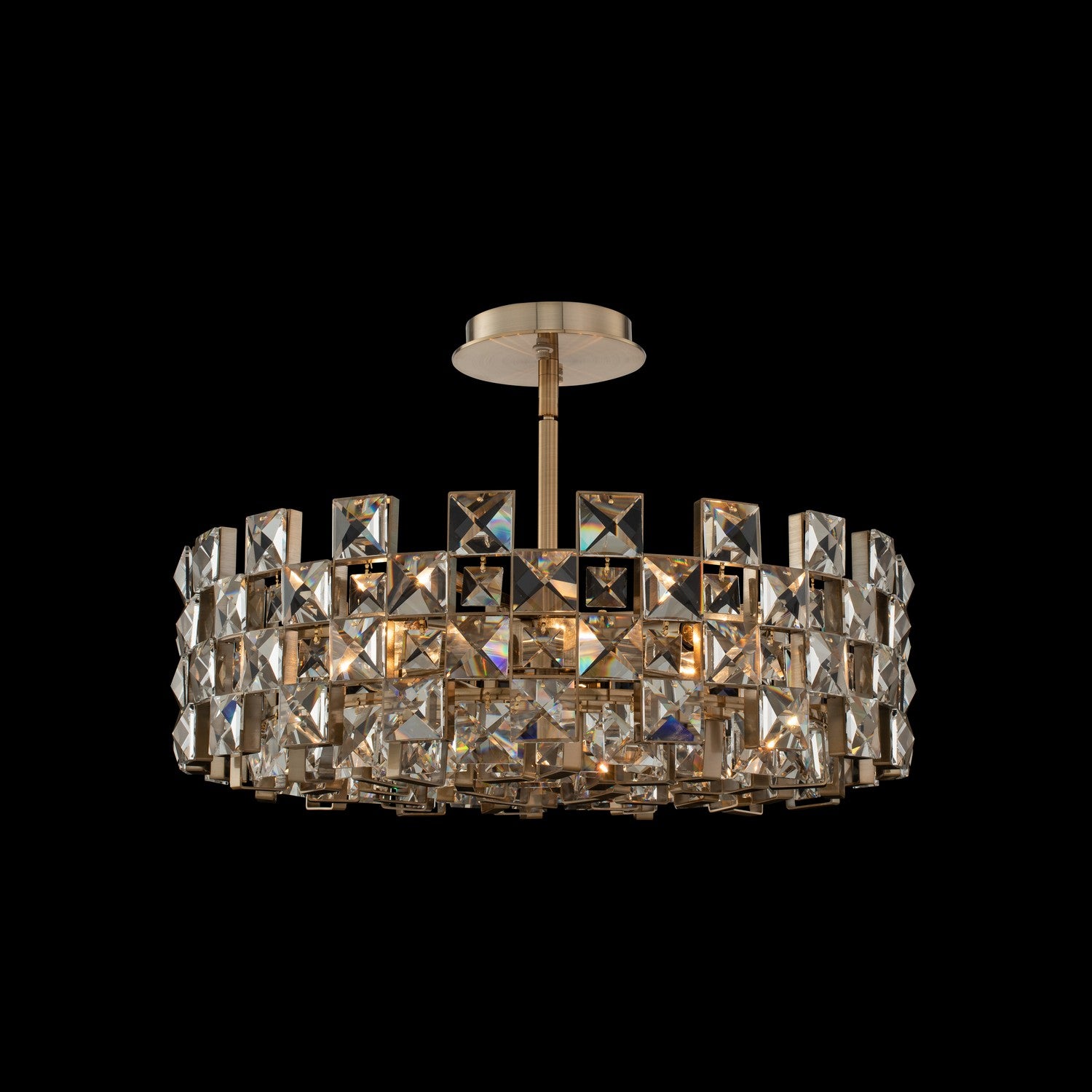 20.5'' Piazze 8 Light Brushed Champagne Gold Chandelier