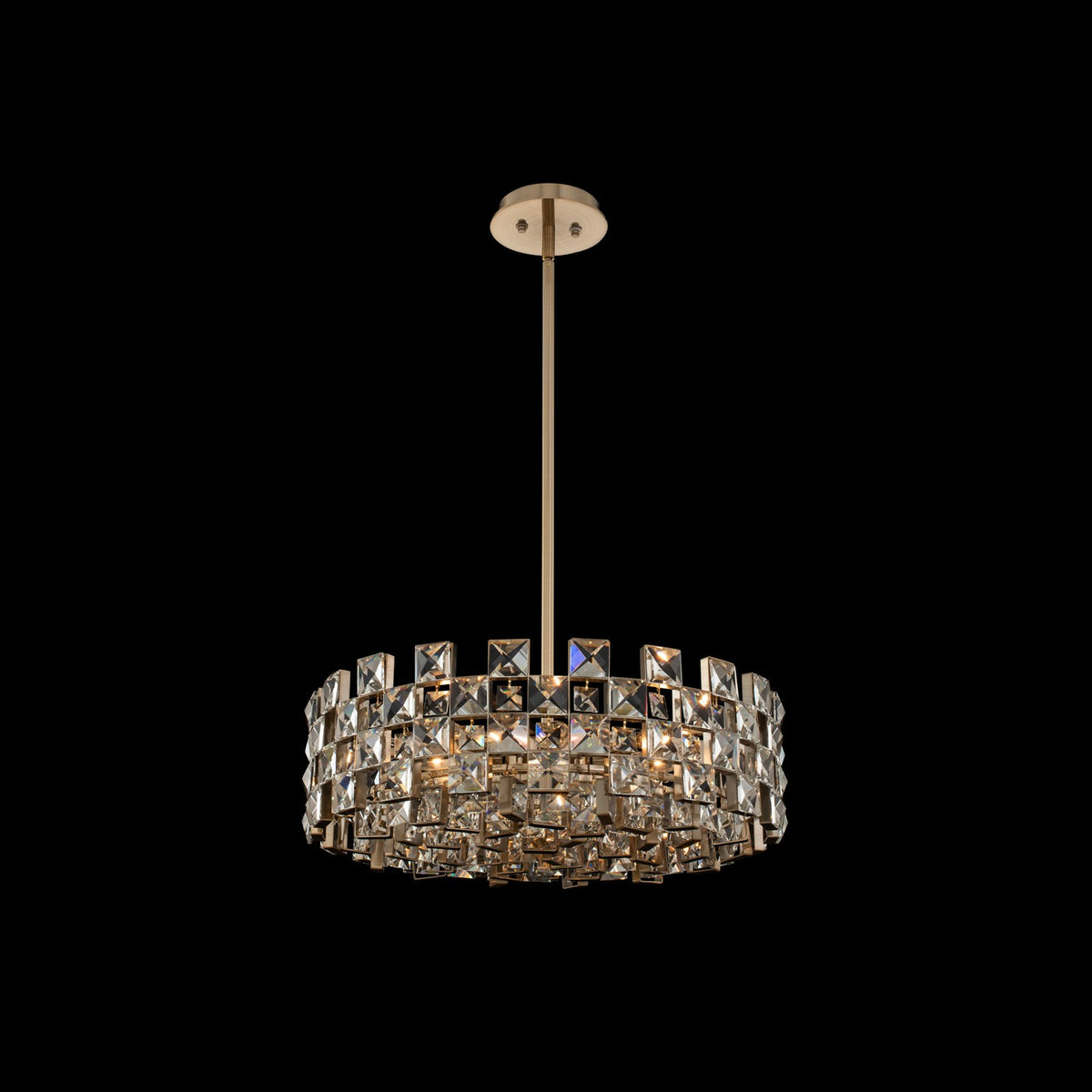 20.5'' Piazze 9 Light Brushed Champagne Gold Chandelier