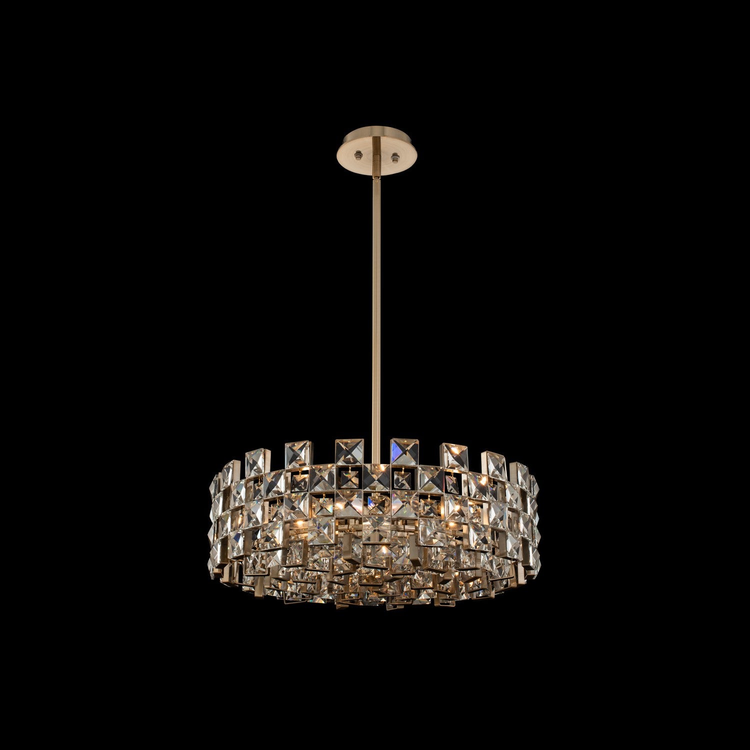 20.5'' Piazze 9 Light Brushed Champagne Gold Chandelier