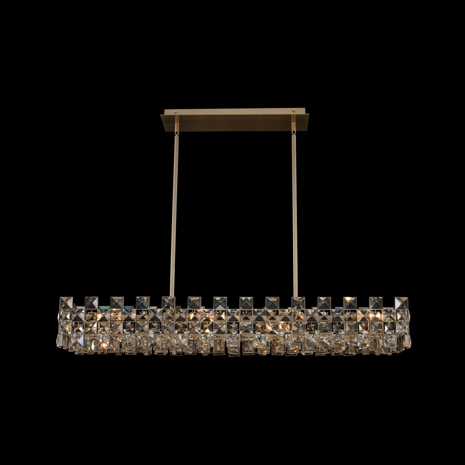 15.5'' Piazze 8 Light Brushed Champagne Gold Linear Pendant