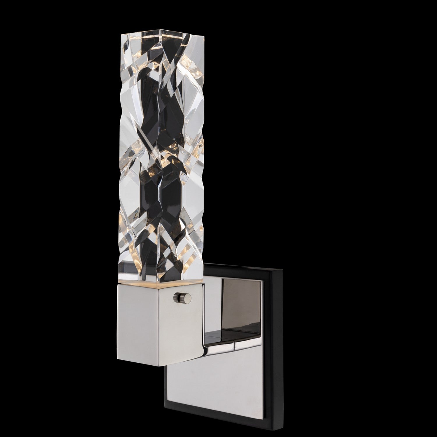 5'' Serres 1 Light Matte Black w/ Polished Nickel Wall Sconce