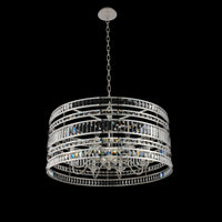 18'' Strato 8 Light Silver Chandelier