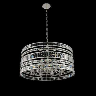 18'' Strato 8 Light Silver Chandelier