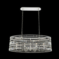 19'' Strato 12 Light Silver Linear Pendant