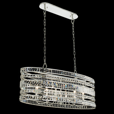19'' Strato 12 Light Silver Linear Pendant