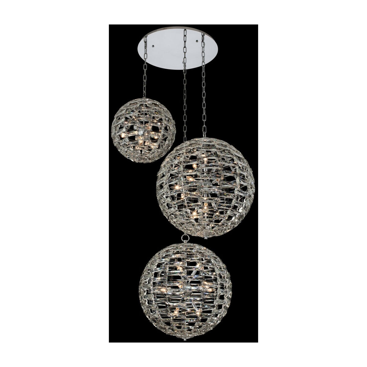 39'' Alta 48 Light Chrome Multi-Pendant