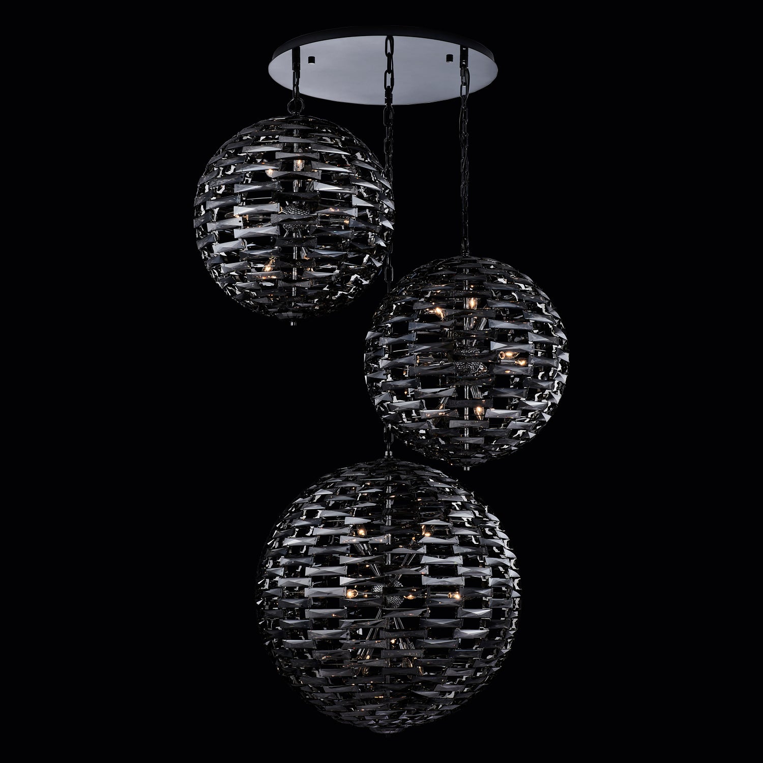 Alta 40 Light Black Nickel Multi-Pendant