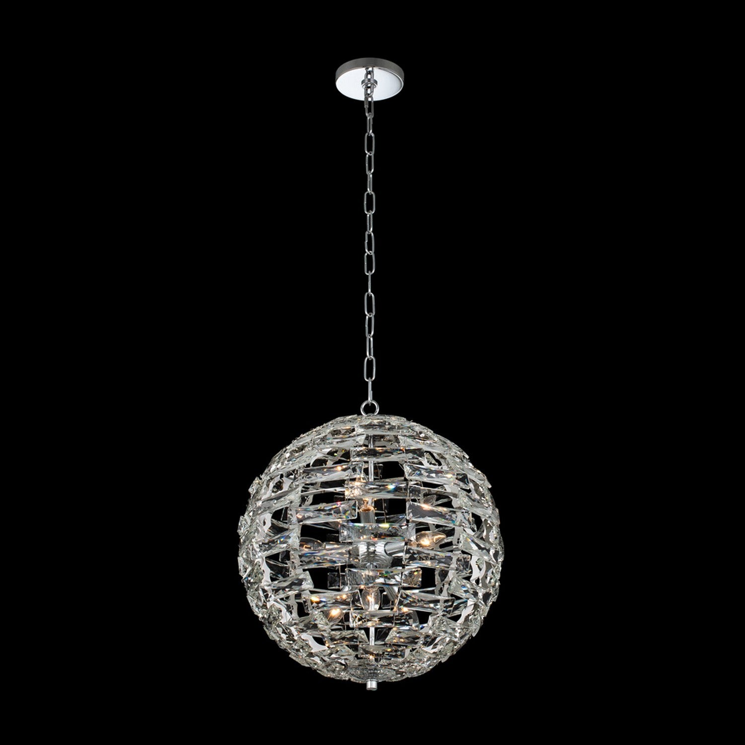 20'' Alta 9 Light Chrome Pendant