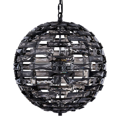 20'' Alta 9 Light Black Nickel Pendant
