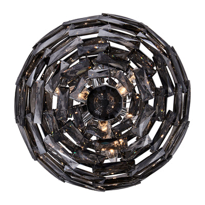 20'' Alta 9 Light Black Nickel Pendant